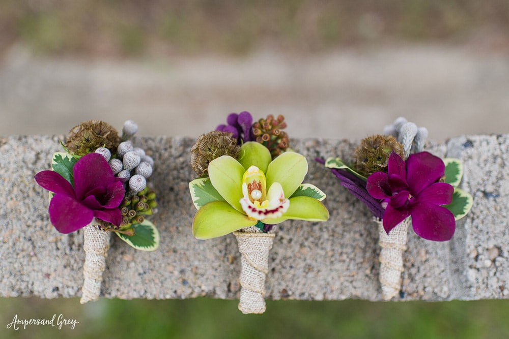 orchid boutonnières