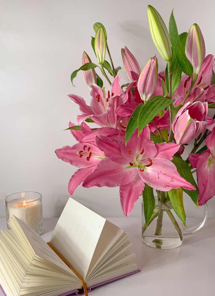 pink lilies