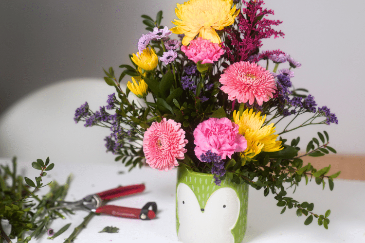 flower on a vase